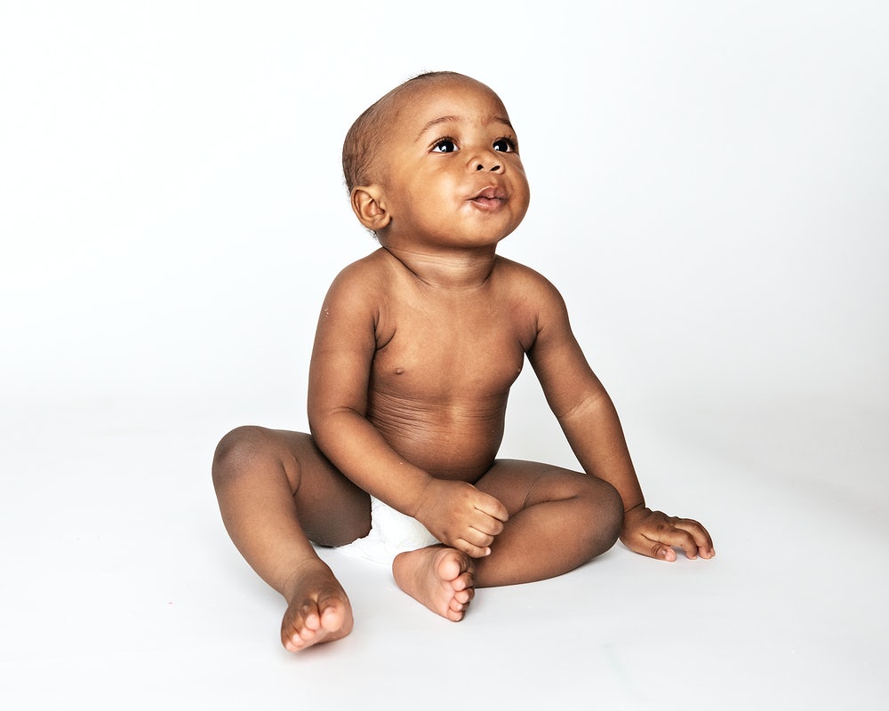 Image of a baby in diapers